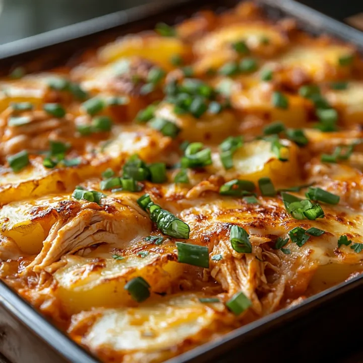 Buffalo Chicken & Potato Casserole