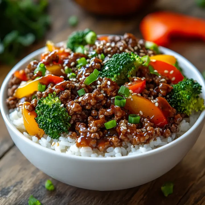 Ground Beef Teriyaki Rice Bowls