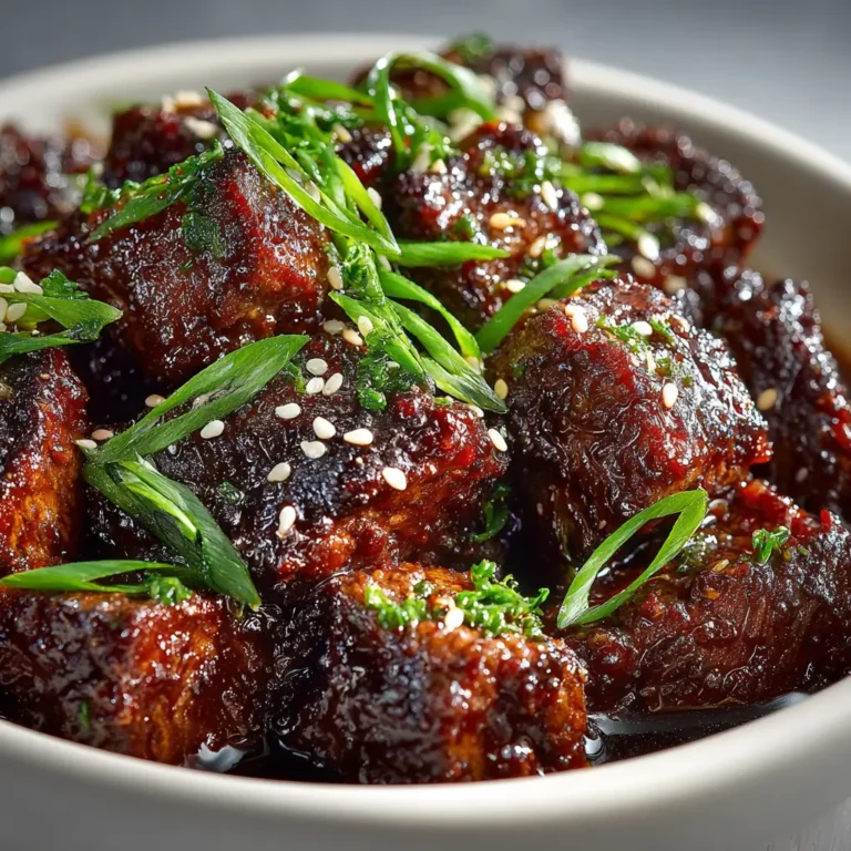 Sweet and Sticky Steak Bites