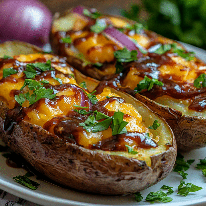 BBQ Chicken Potato Skins