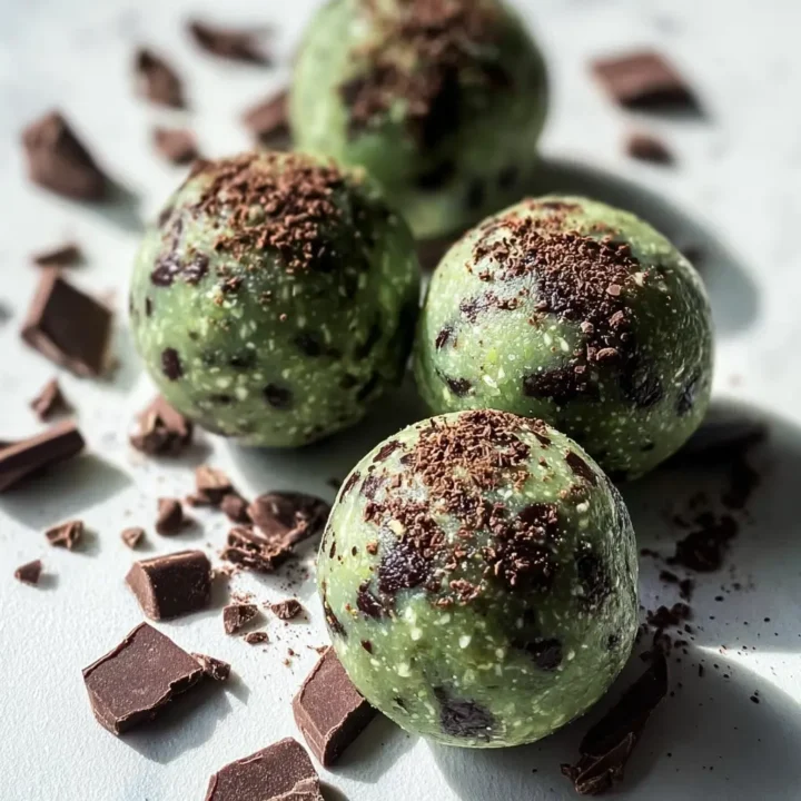 Mint Chocolate Chip Protein Balls
