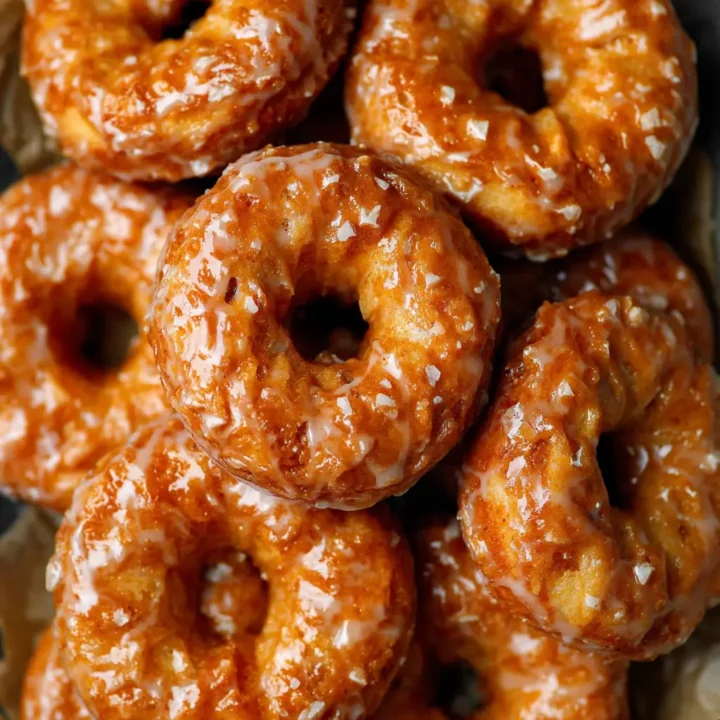 Baked Pumpkin Donuts with Maple Glaze