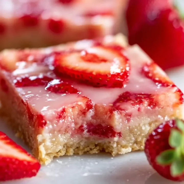 Strawberry Lemon Blondies