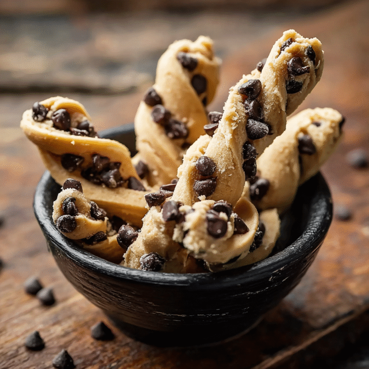 Chocolate Chip Cookie Dough Twists