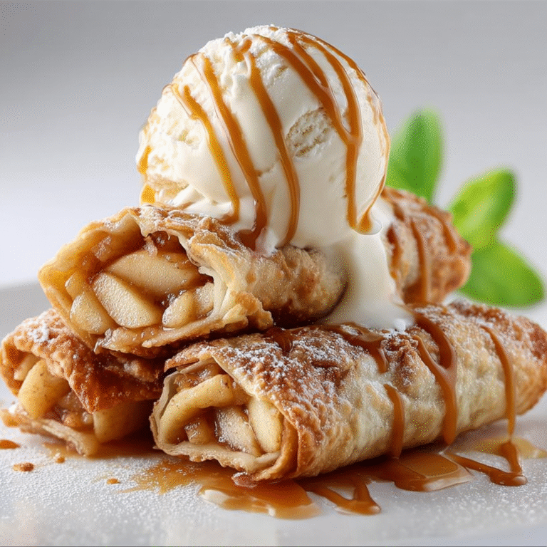 Apple Pie Egg Rolls: A Delicious Twist on a Classic Dessert