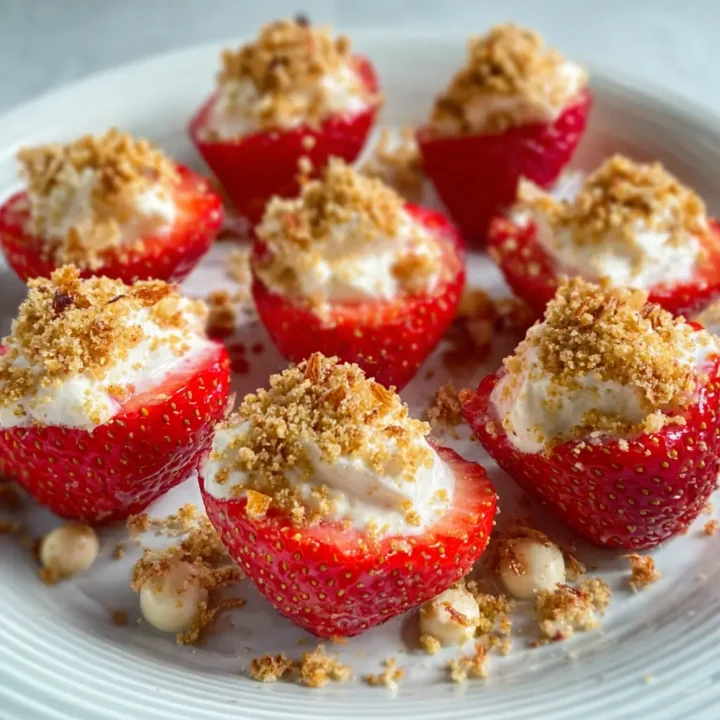 Cheesecake Deviled Strawberries