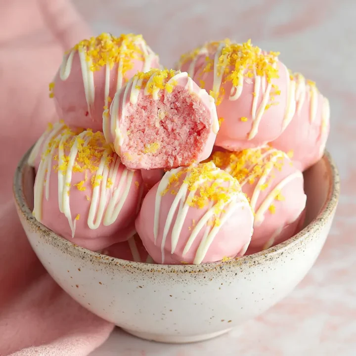 Strawberry Cheesecake Truffle Balls
