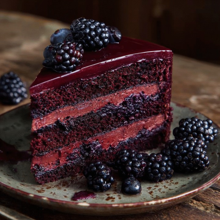 Blackberry Velvet Gothic Cake