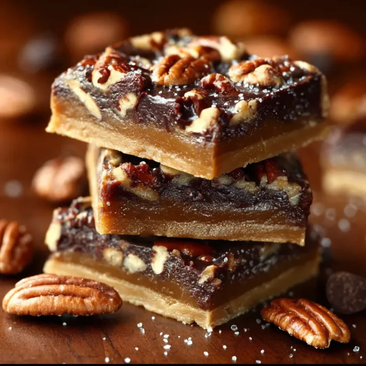 Caramel Pecan Turtle Bars