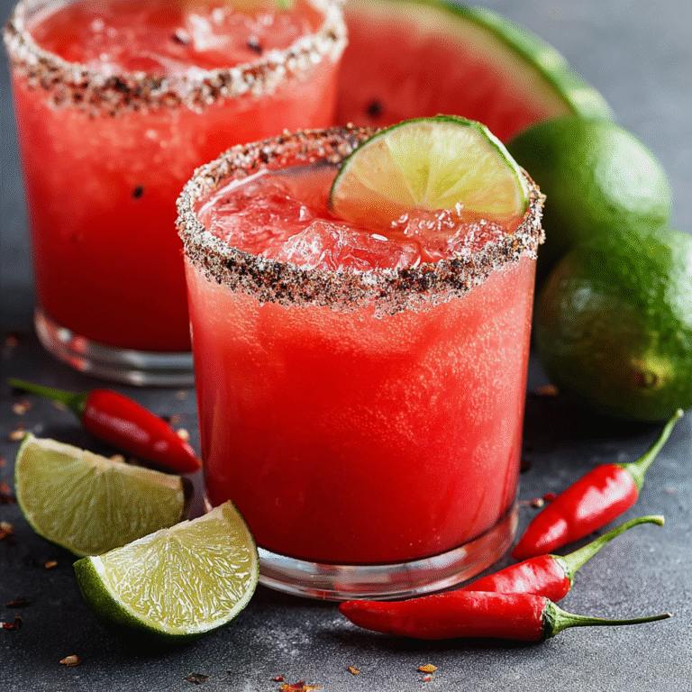 Spicy Watermelon Tequila Cocktail