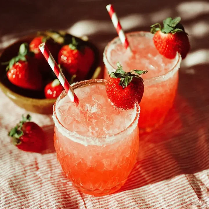 Strawberry Coconut Rum Cooler