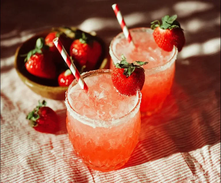Strawberry Coconut Rum Cooler