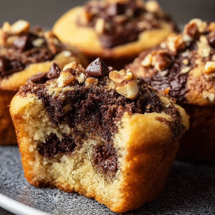 Chocolate and Espresso Babka Muffins