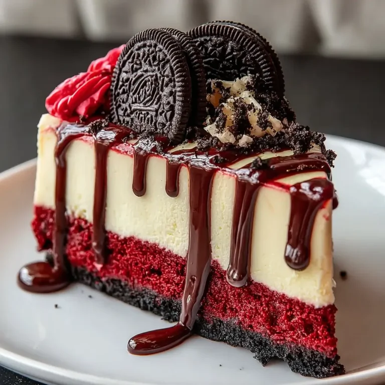 Red Velvet Oreo Cheesecake