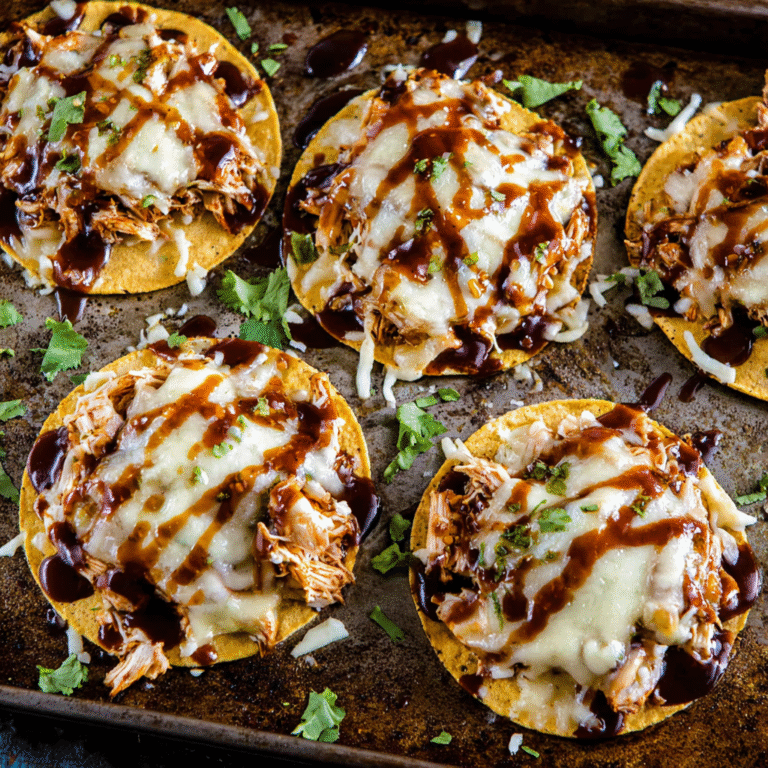 BBQ Chicken Tostadas