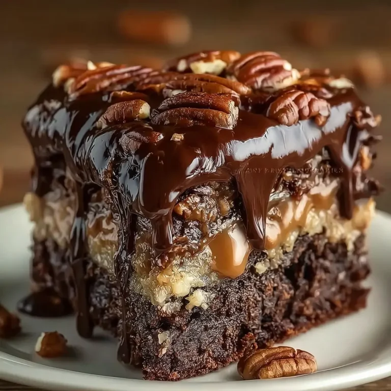 German Chocolate Poke Cake