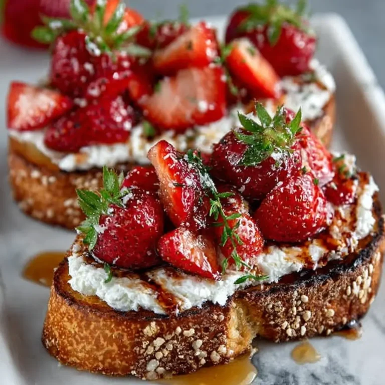 Roasted Strawberry Ricotta Toast