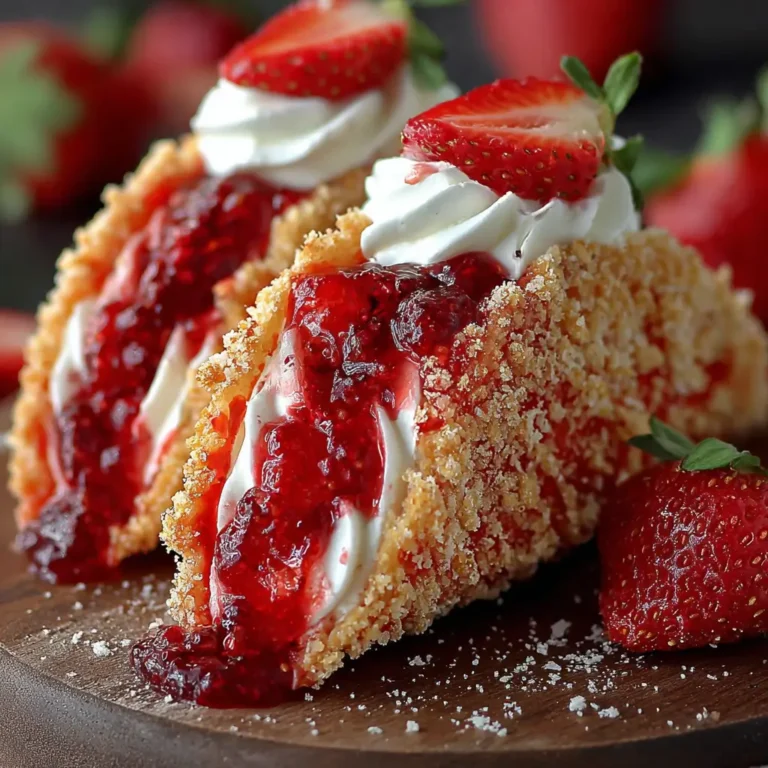 Strawberry Crunch Cheesecake Tacos