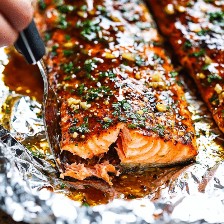 Honey Mustard Salmon In Foil