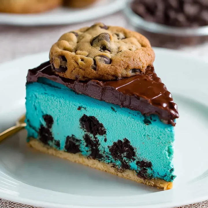 Cookie Monster Cheesecake