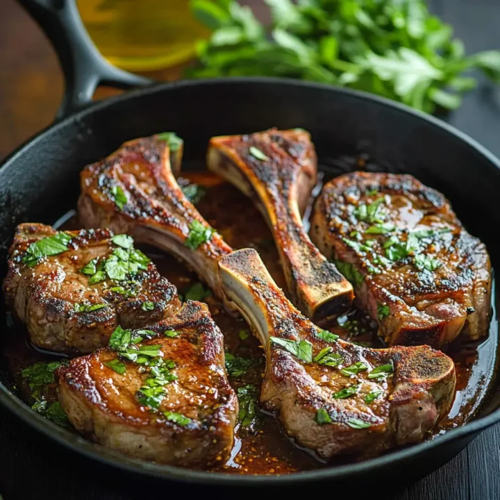 Garlic & Herb Crusted Lamb Chops Recipe