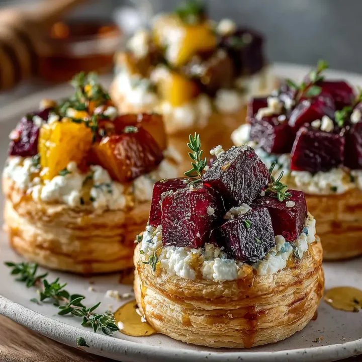 Baked Beet & Goat Cheese Tartlets