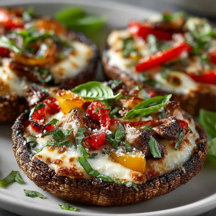 Low-Carb Portobello Pizzas