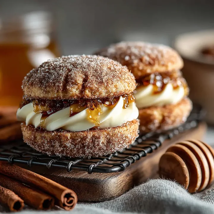 Apple Cider Whoopie Pie Cookies with Caramel