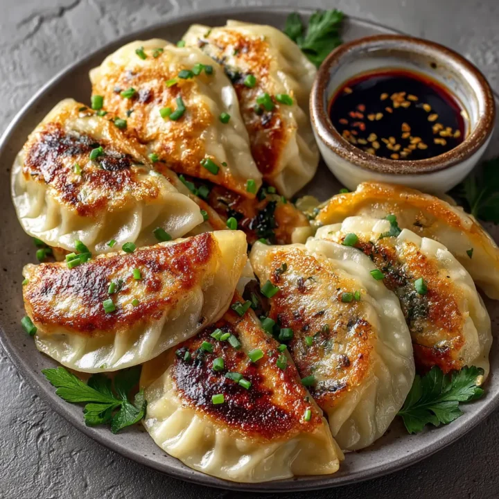 Pan-Fried Chicken Dumplings