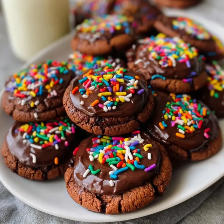 Fudgy Cosmic Brownie Cookies