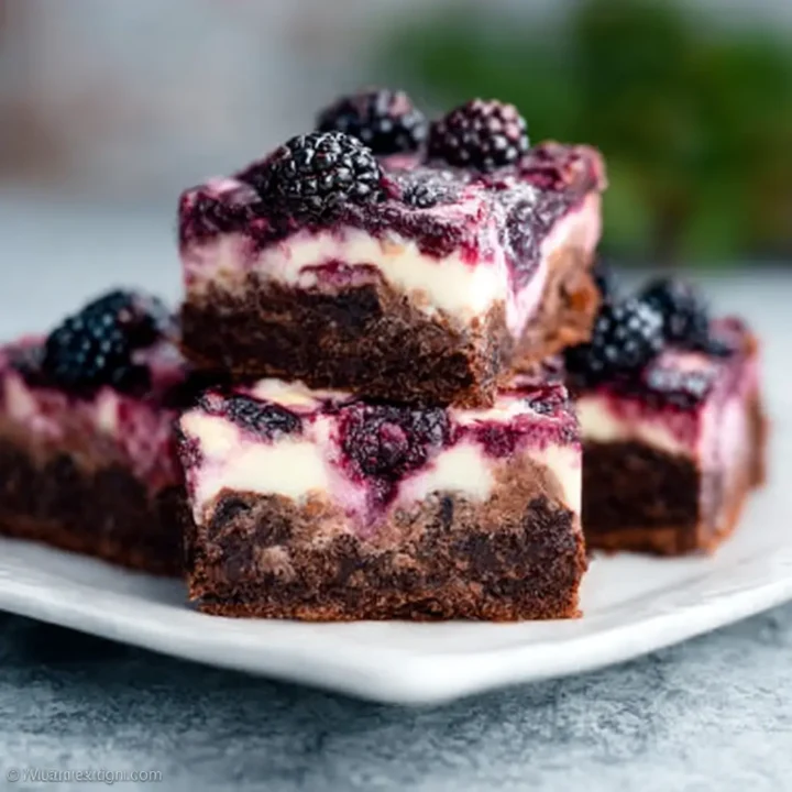 Blackberry Cheesecake Brownies