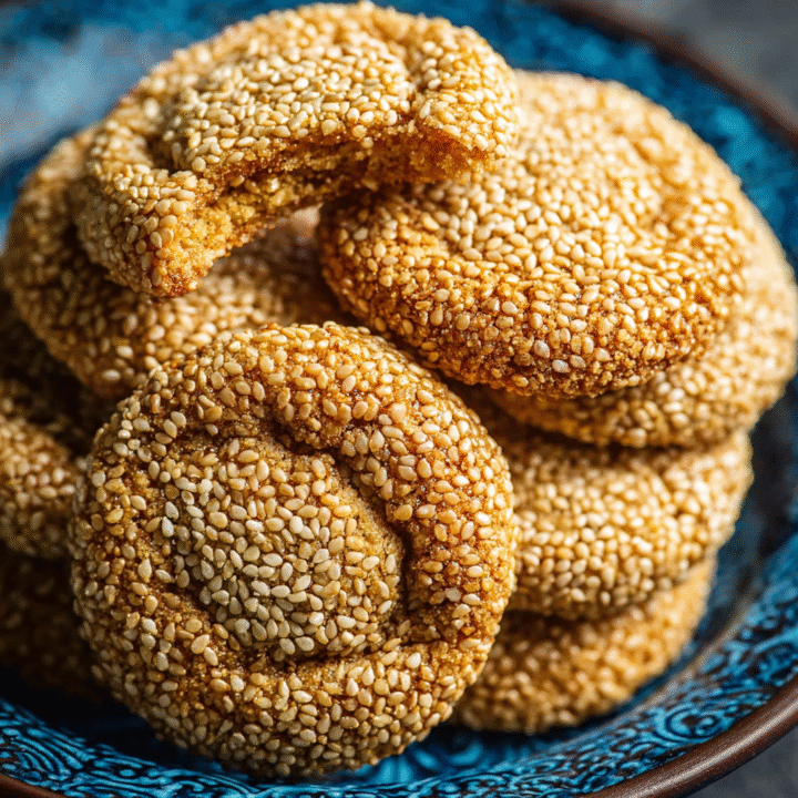 Baked Buttery Honey Sesame Cookies
