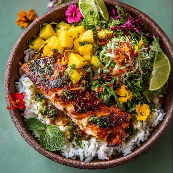 Healthy Sweet Chili Salmon Bowl