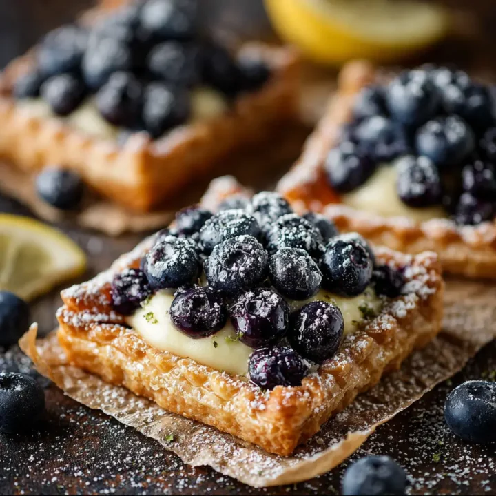 Blueberry Lemon Cream Pastries