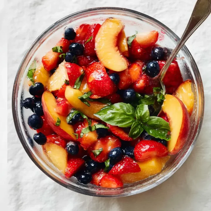 Summer Peach Fruit Salad