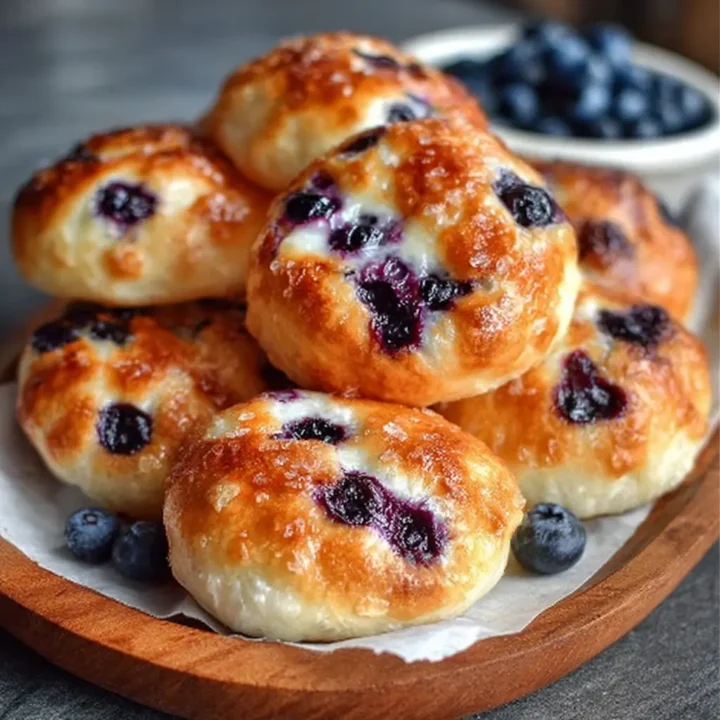 This Cottage Cheese Blueberry Cloud Bread