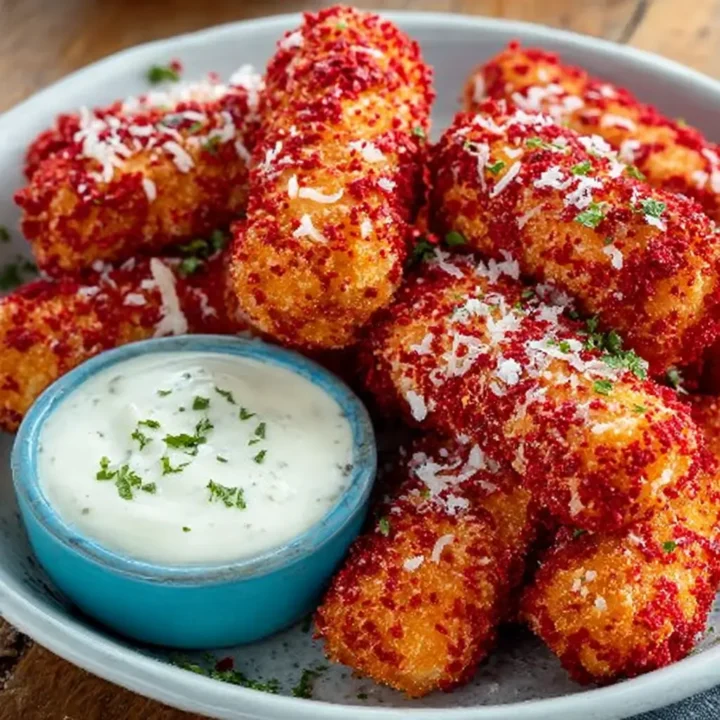Hot Cheeto Mozzarella Sticks