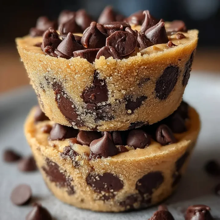 Chocolate Chip Cookie Dough Cups