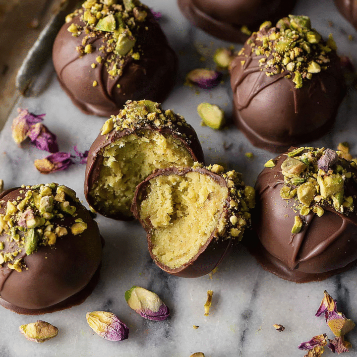 Dubai Chocolate Balls with Pistachio