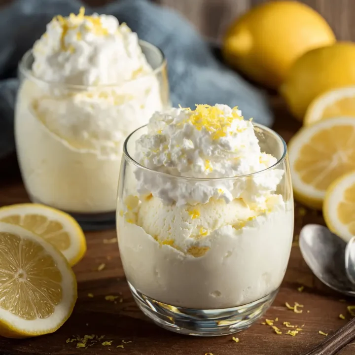 Lemon Cottage Cheese Pudding