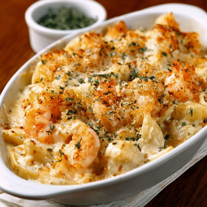 Creamy Seafood Stuffed Shells