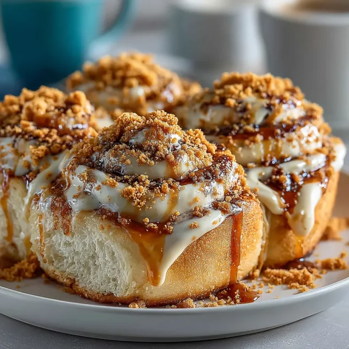 Biscoff Cinnamon Rolls with Cookie Butter Frosting