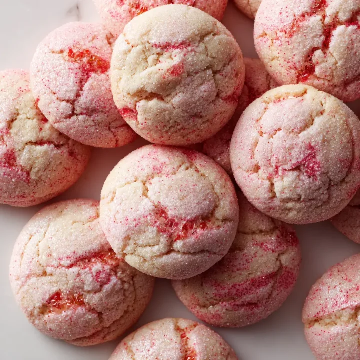 Double Strawberry Sugar Cookies