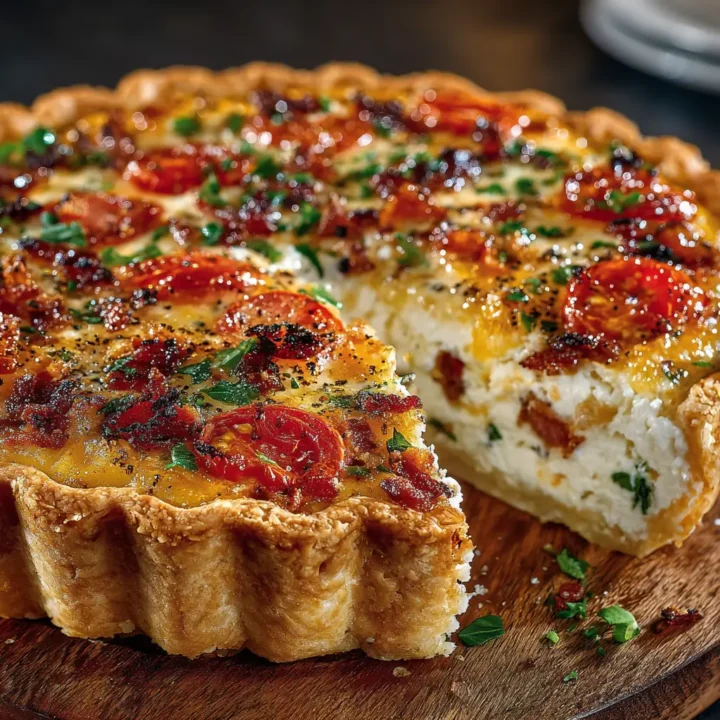 Bacon Onion Tomato Pie