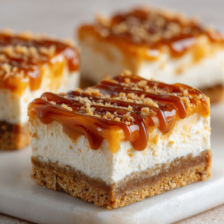 Butterscotch Graham Cracker Cheesecake Bars