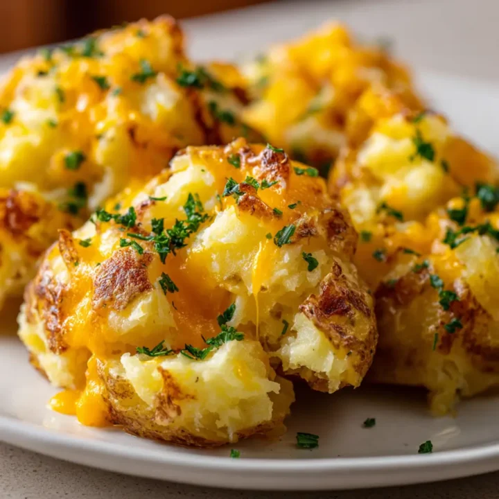 Cheesy Smashed Potatoes