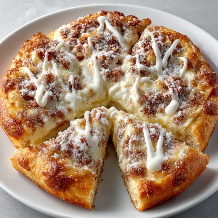 Cinnamon-Sugar Crescent Roll Pizza
