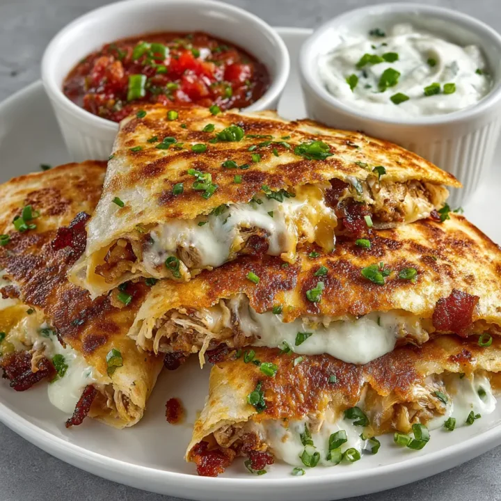 Chicken Bacon Ranch Quesadillas