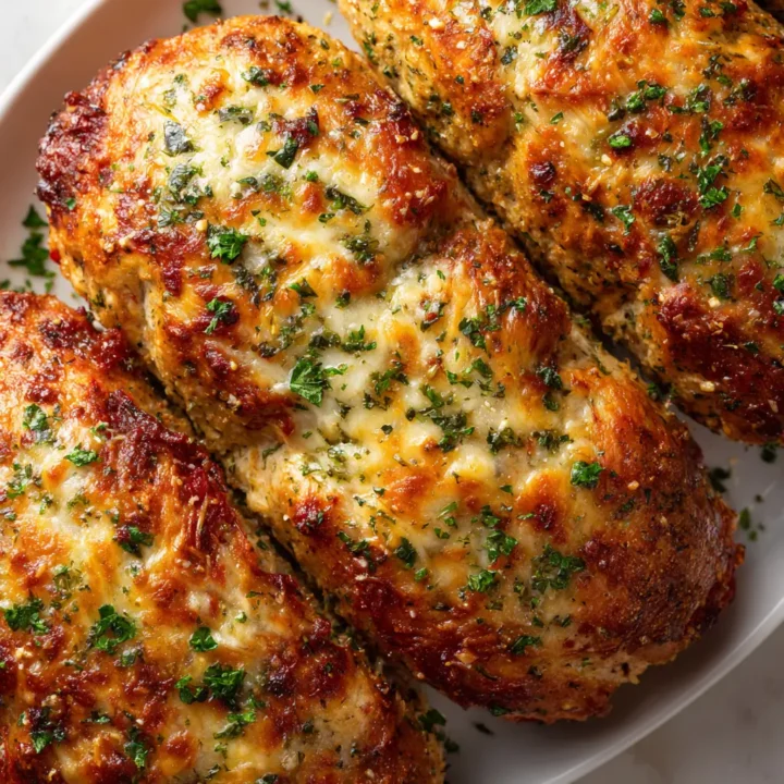 Garlic Parmesan Chicken Meatloaves