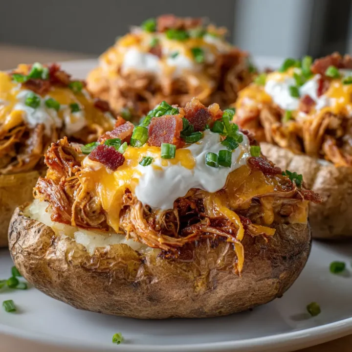 Loaded Baked Potato with Pulled Pork